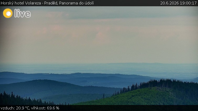 Horský hotel Volareza - Praděd - Panorama do údolí - 20.6.2026 v 19:00