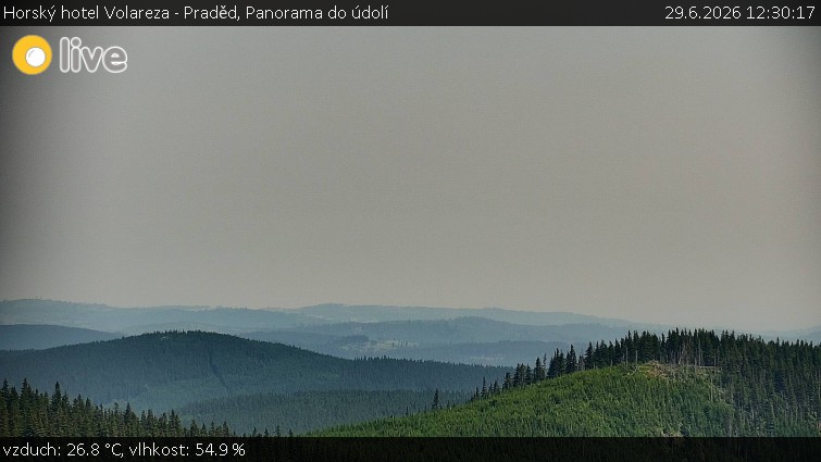 Horský hotel Volareza - Praděd - Panorama do údolí - 29.6.2026 v 12:30
