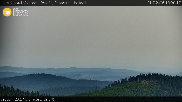 Horský hotel Volareza - Praděd - Panorama do údolí - 31.7.2026 v 10:30