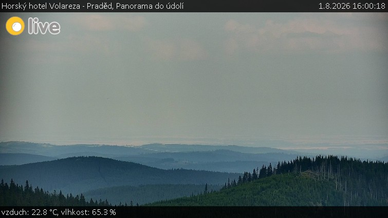 Horský hotel Volareza - Praděd - Panorama do údolí - 1.8.2026 v 16:00