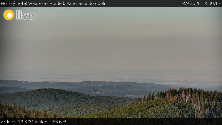 Horský hotel Volareza - Praděd - Panorama do údolí - 8.9.2026 v 18:00
