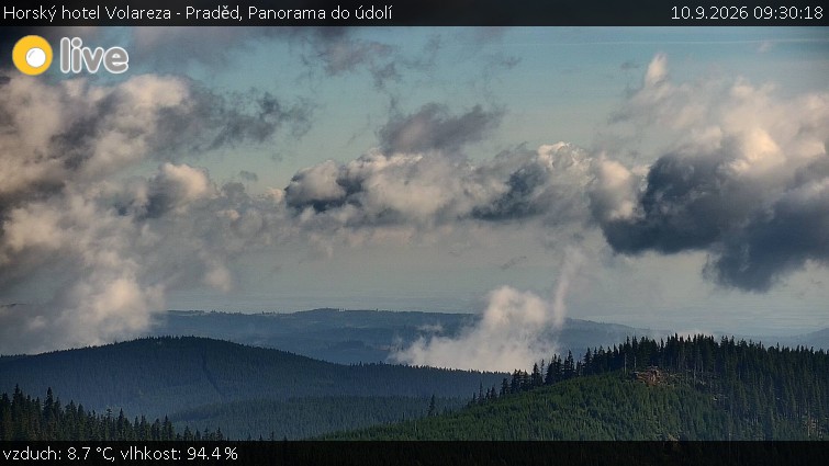 Horský hotel Volareza - Praděd - Panorama do údolí - 10.9.2026 v 09:30
