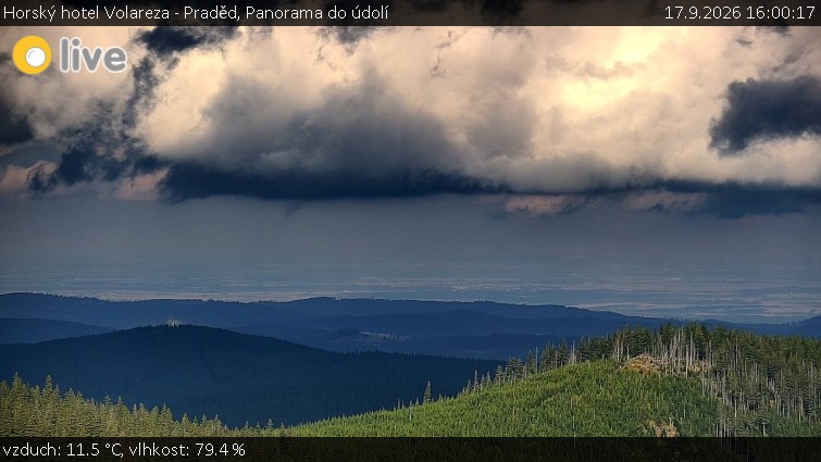 Horský hotel Volareza - Praděd - Panorama do údolí - 17.9.2026 v 16:00