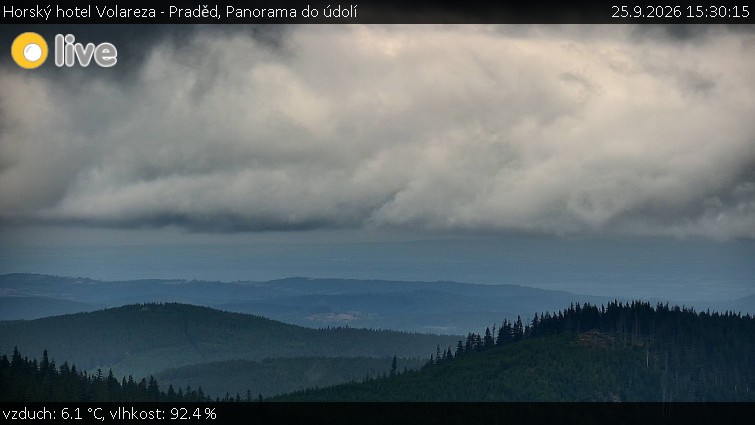Horský hotel Volareza - Praděd - Panorama do údolí - 25.9.2026 v 15:30