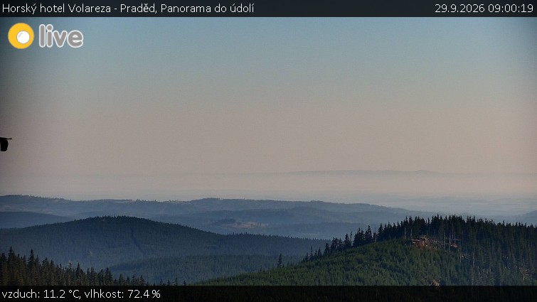 Horský hotel Volareza - Praděd - Panorama do údolí - 29.9.2026 v 09:00
