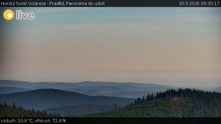 Horský hotel Volareza - Praděd - Panorama do údolí - 30.9.2026 v 09:30