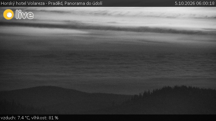 Horský hotel Volareza - Praděd - Panorama do údolí - 5.10.2026 v 06:00