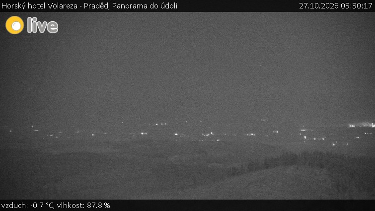 Horský hotel Volareza - Praděd - Panorama do údolí - 27.10.2026 v 03:30