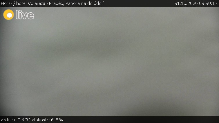 Berghotel Volareza – Praděd - Panorama des Tals - 31.10.2026 v 09:30