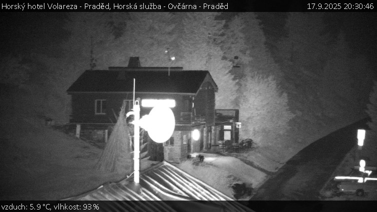Horský hotel Volareza - Praděd - Horská služba - Ovčárna - Praděd - 17.9.2025 v 20:30