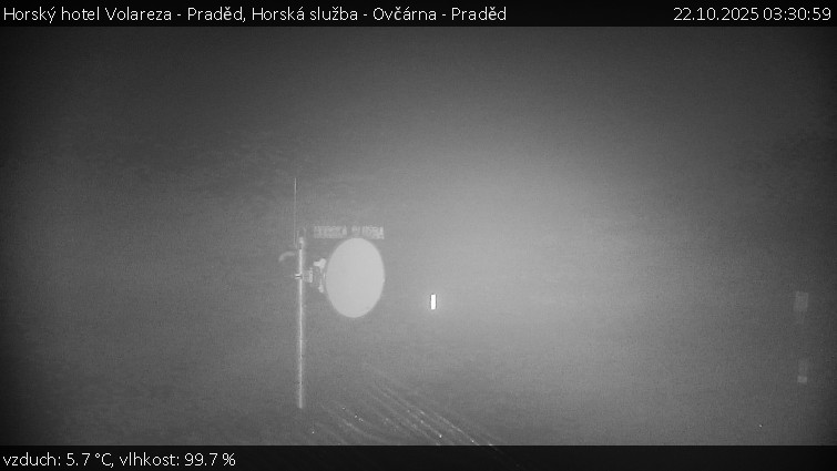 Horský hotel Volareza - Praděd - Horská služba - Ovčárna - Praděd - 22.10.2025 v 03:30 Horský hotel Volareza - Praděd - Horská služba - Ovčárna - Praděd - 22.10.2025 v 03:30