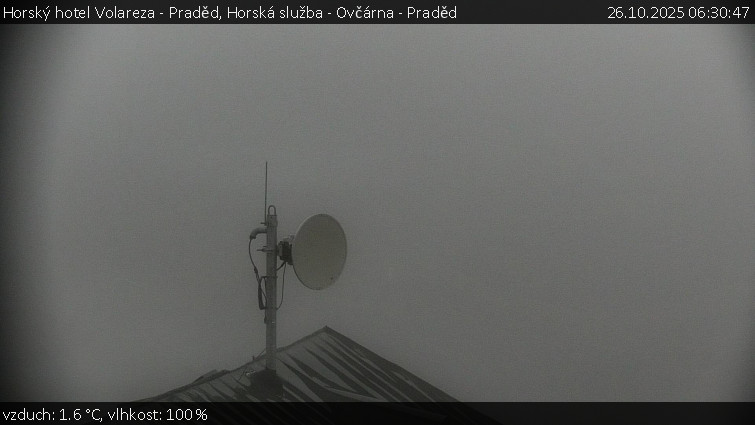 Horský hotel Volareza - Praděd - Horská služba - Ovčárna - Praděd - 26.10.2025 v 06:30