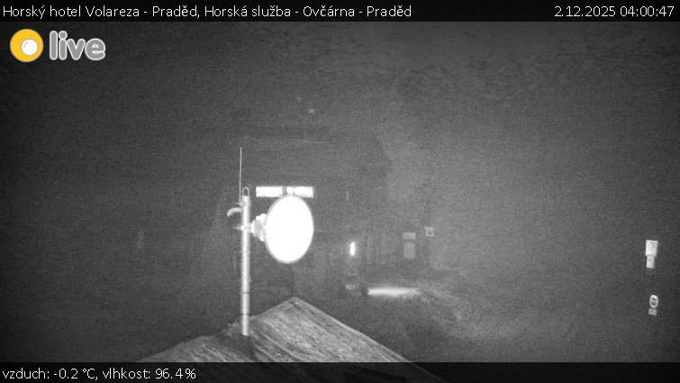 Horský hotel Volareza - Praděd - Horská služba - Ovčárna - Praděd - 2.12.2025 v 04:00