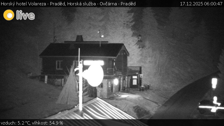 Horský hotel Volareza - Praděd - Horská služba - Ovčárna - Praděd - 17.12.2025 v 06:00