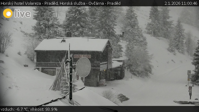 Horský hotel Volareza - Praděd - Horská služba - Ovčárna - Praděd - 2.1.2026 v 11:00