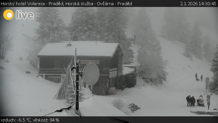 Horský hotel Volareza - Praděd - Horská služba - Ovčárna - Praděd - 2.1.2026 v 14:30