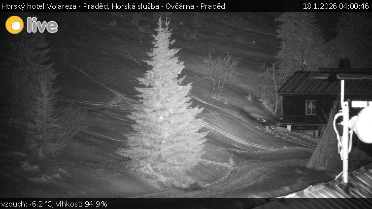 Horský hotel Volareza - Praděd - Horská služba - Ovčárna - Praděd - 18.1.2026 v 04:00
