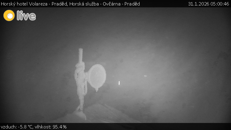 Horský hotel Volareza - Praděd - Horská služba - Ovčárna - Praděd - 31.1.2026 v 05:00