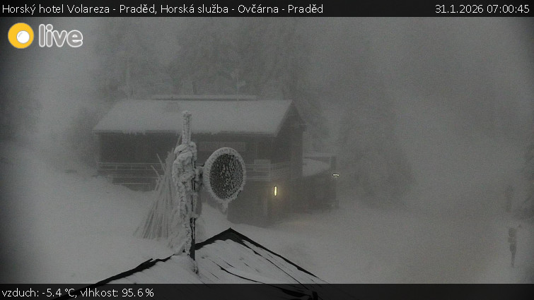 Horský hotel Volareza - Praděd - Horská služba - Ovčárna - Praděd - 31.1.2026 v 07:00