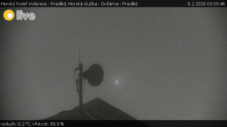 Horský hotel Volareza - Praděd - Horská služba - Ovčárna - Praděd - 6.2.2026 v 03:00