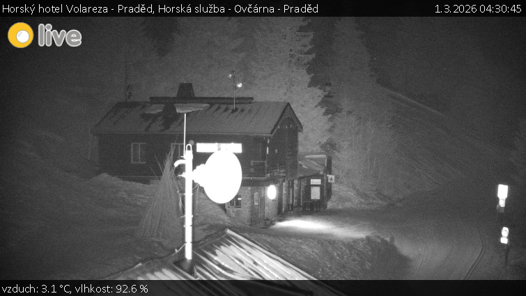 Horský hotel Volareza - Praděd - Horská služba - Ovčárna - Praděd - 1.3.2026 v 04:30