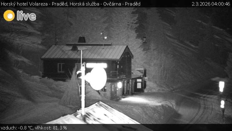 Horský hotel Volareza - Praděd - Horská služba - Ovčárna - Praděd - 2.3.2026 v 04:00