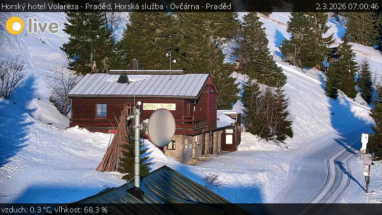 Horský hotel Volareza - Praděd - Horská služba - Ovčárna - Praděd - 2.3.2026 v 07:00