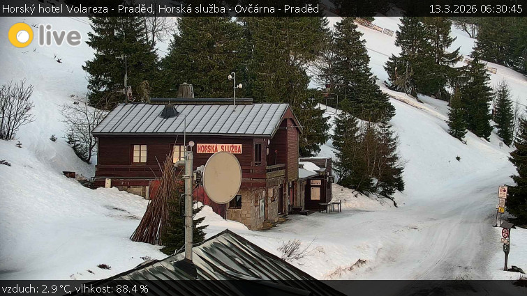 Horský hotel Volareza - Praděd - Horská služba - Ovčárna - Praděd - 13.3.2026 v 06:30
