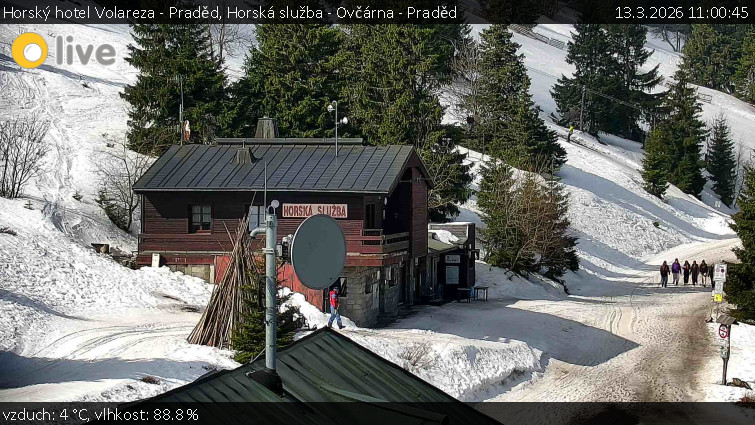Horský hotel Volareza - Praděd - Horská služba - Ovčárna - Praděd - 13.3.2026 v 11:00
