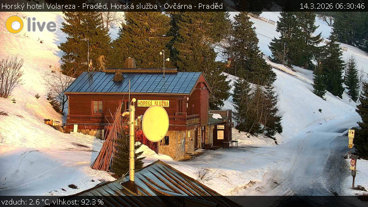 Horský hotel Volareza - Praděd - Horská služba - Ovčárna - Praděd - 14.3.2026 v 06:30