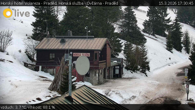 Horský hotel Volareza - Praděd - Horská služba - Ovčárna - Praděd - 15.3.2026 v 17:30