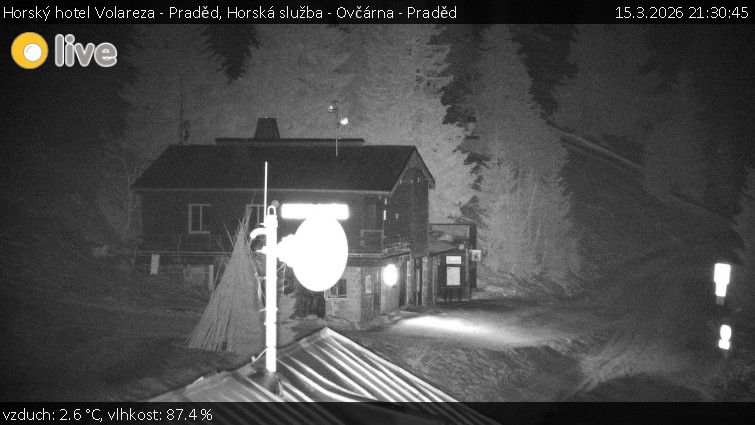 Horský hotel Volareza - Praděd - Horská služba - Ovčárna - Praděd - 15.3.2026 v 21:30