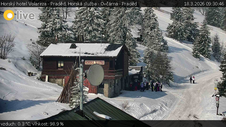 Horský hotel Volareza - Praděd - Horská služba - Ovčárna - Praděd - 18.3.2026 v 09:30
