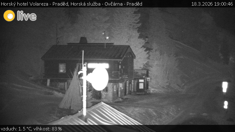 Horský hotel Volareza - Praděd - Horská služba - Ovčárna - Praděd - 18.3.2026 v 19:00