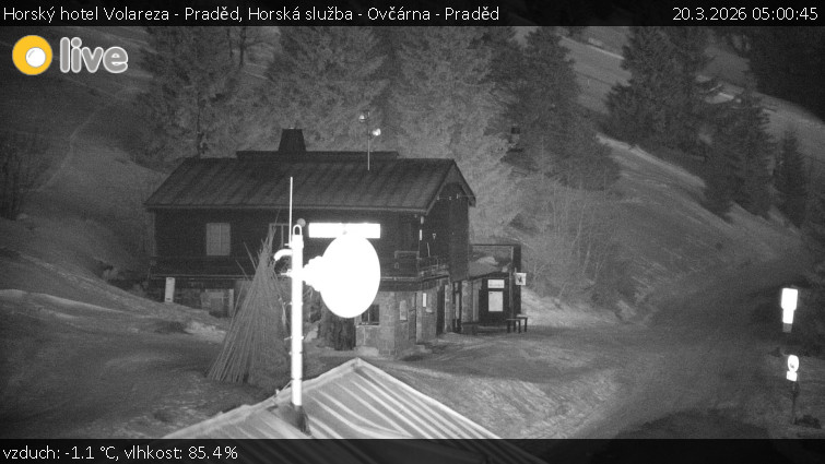 Horský hotel Volareza - Praděd - Horská služba - Ovčárna - Praděd - 20.3.2026 v 05:00