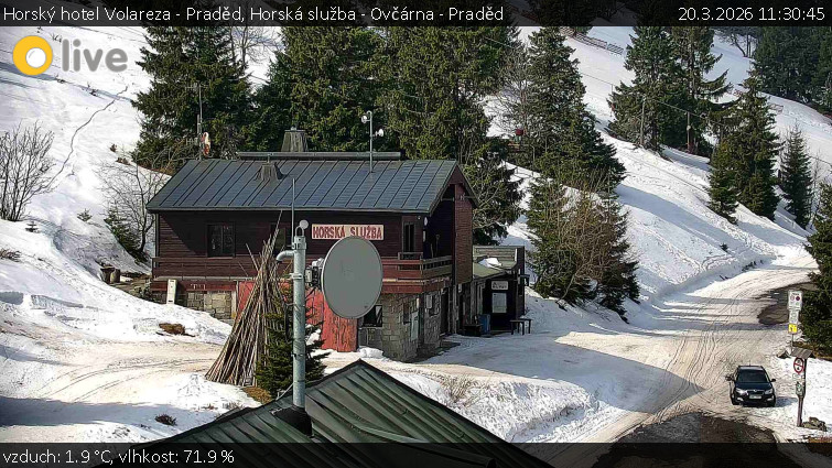Horský hotel Volareza - Praděd - Horská služba - Ovčárna - Praděd - 20.3.2026 v 11:30