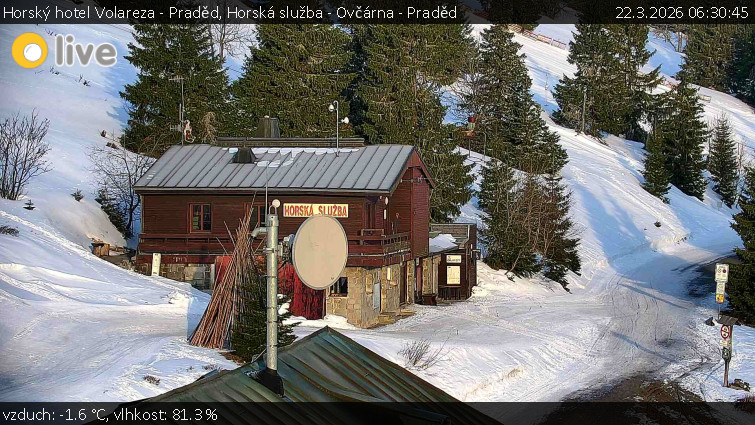Horský hotel Volareza - Praděd - Horská služba - Ovčárna - Praděd - 22.3.2026 v 06:30