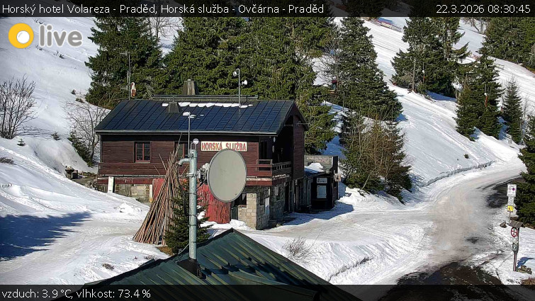 Horský hotel Volareza - Praděd - Horská služba - Ovčárna - Praděd - 22.3.2026 v 08:30