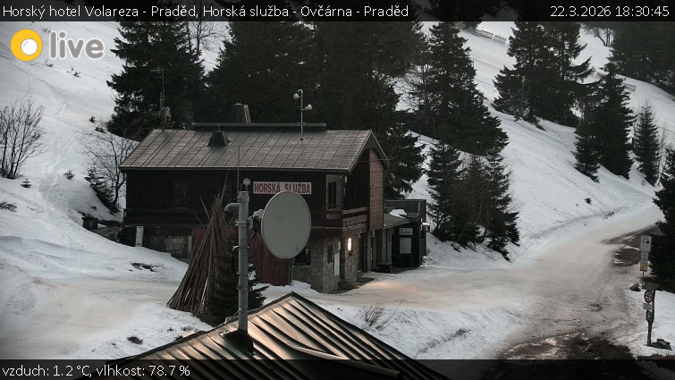 Horský hotel Volareza - Praděd - Horská služba - Ovčárna - Praděd - 22.3.2026 v 18:30