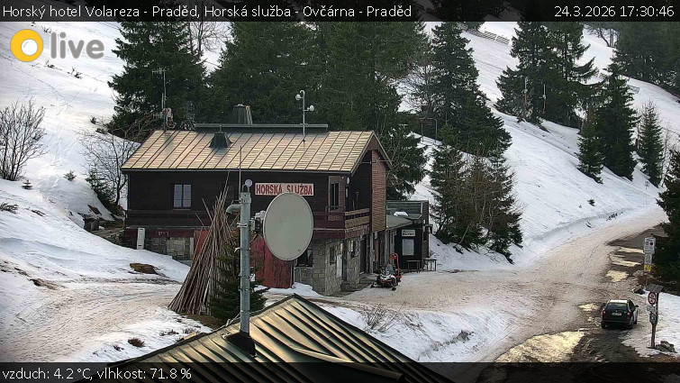 Horský hotel Volareza - Praděd - Horská služba - Ovčárna - Praděd - 24.3.2026 v 17:30
