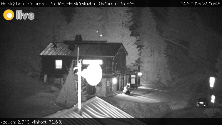 Horský hotel Volareza - Praděd - Horská služba - Ovčárna - Praděd - 24.3.2026 v 22:00