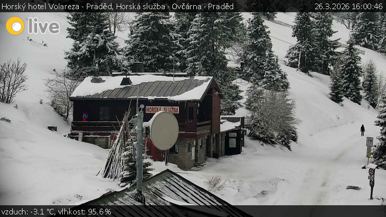 Horský hotel Volareza - Praděd - Horská služba - Ovčárna - Praděd - 26.3.2026 v 16:00