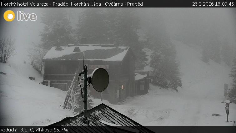 Horský hotel Volareza - Praděd - Horská služba - Ovčárna - Praděd - 26.3.2026 v 18:00