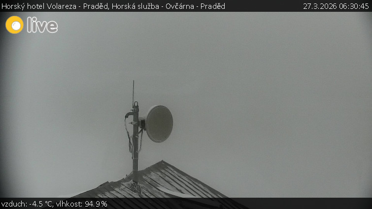 Horský hotel Volareza - Praděd - Horská služba - Ovčárna - Praděd - 27.3.2026 v 06:30