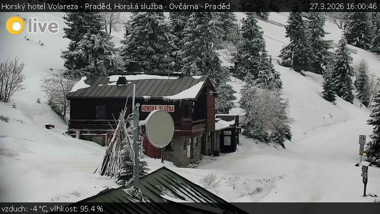 Horský hotel Volareza - Praděd - Horská služba - Ovčárna - Praděd - 27.3.2026 v 16:00
