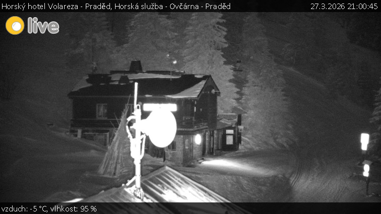 Horský hotel Volareza - Praděd - Horská služba - Ovčárna - Praděd - 27.3.2026 v 21:00
