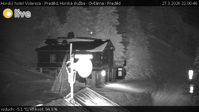 Horský hotel Volareza - Praděd - Horská služba - Ovčárna - Praděd - 27.3.2026 v 22:00