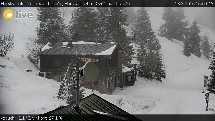 Horský hotel Volareza - Praděd - Horská služba - Ovčárna - Praděd - 28.3.2026 v 16:00