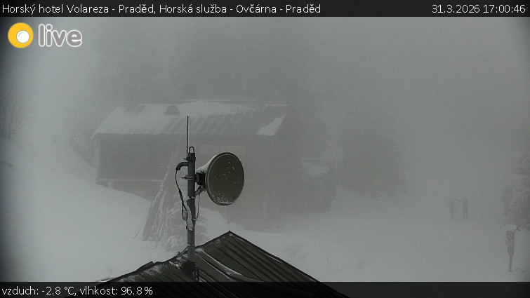 Horský hotel Volareza - Praděd - Horská služba - Ovčárna - Praděd - 31.3.2026 v 17:00
