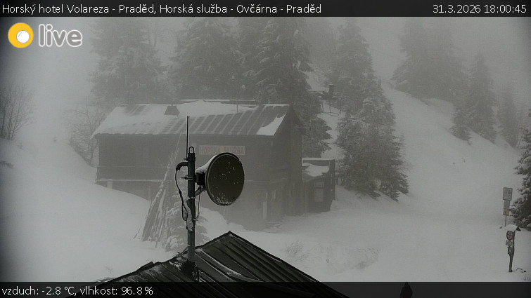 Horský hotel Volareza - Praděd - Horská služba - Ovčárna - Praděd - 31.3.2026 v 18:00